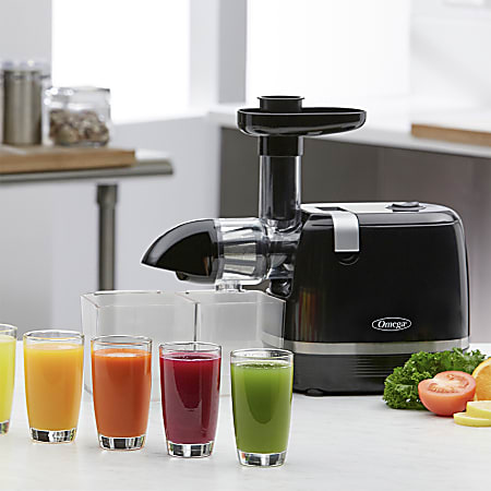Omega H3000R Horizontal Cold Press Juicer Black