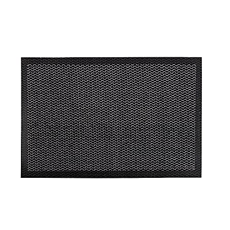 Floortex Doortex® Meshmat Entrance Mat, 16" x 24", Metallic Gray