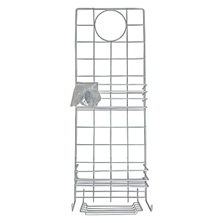 Better Houseware Coated Steel Shower Caddy, 25”H x 9”W x 3-3/4”D, White