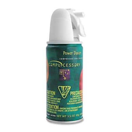 Compucessory Air Duster Cleaning Spray, 3.5 Oz - Ozone-safe, Moisture-free - 1 Each