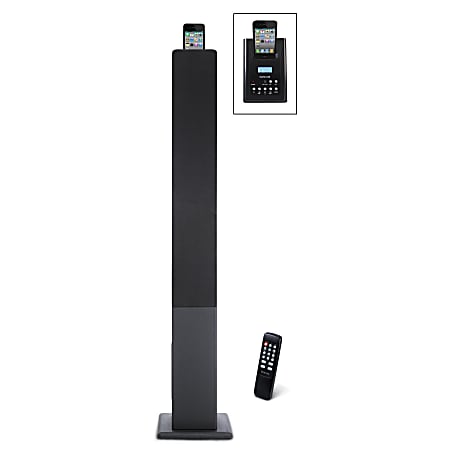 iCraig 2.1 Channel Tower Speaker System With Digital FM Radio - Office ...