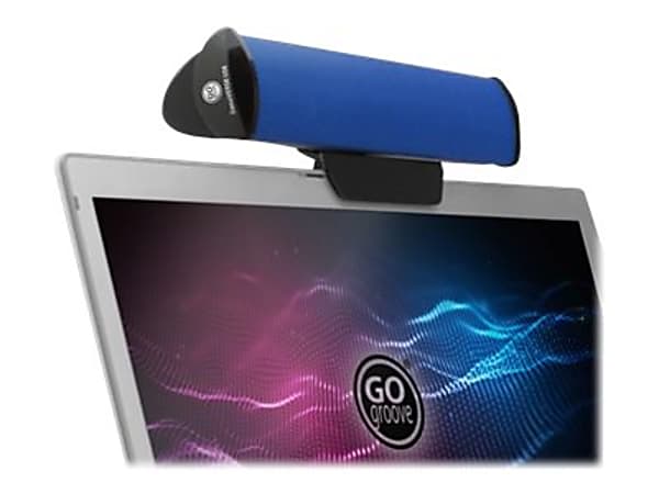 GOgroove SonaVERSE 2.0 Portable Sound Bar Speaker - 2 W RMS - Blue - Desktop, Tabletop - USB