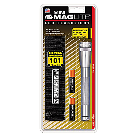 Maglite Mini Maglite LED Flashlight, Gray
