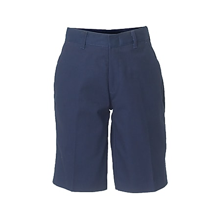 Royal Park Boys Uniform, Flat-Front Shorts, Size 14, Navy