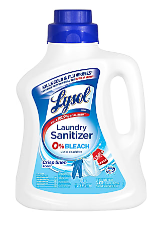 Lysol® Laundry Sanitizer, Crisp Linen, 90 Oz, Carton Of 4 Bottles