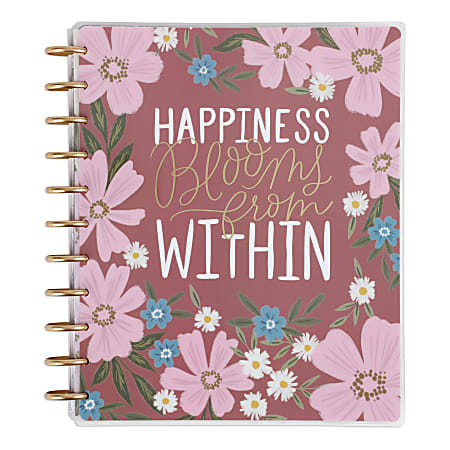 2023-2024 Happy Planner 18-Month Monthly/Weekly Big Planner, 8-1/2 x 11,  Made To Bloom, July 2023 To December 2024, PPBD18-043