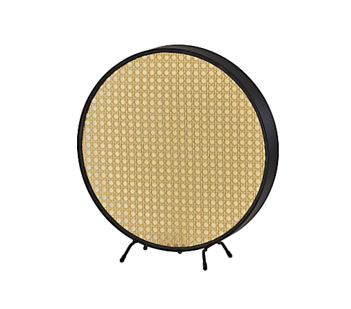 Adesso® Atwood LED Table Lantern, 14-1/8”H, Light Brown/Black