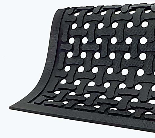 M+A Matting Comfort Flow Mat, 3' x 9', Black