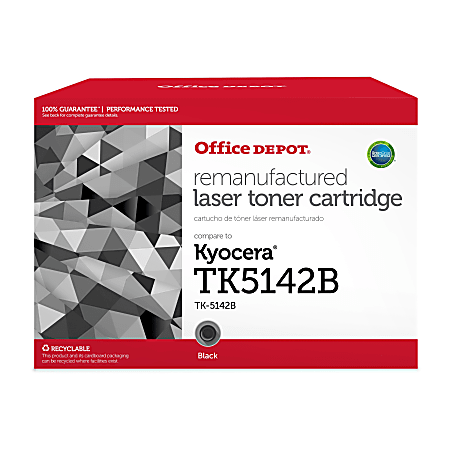 Office Depot® Black Toner Cartridge Replacement for Kyocera Mita TK5142, ODTK5142B