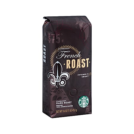 Starbucks® Ground Coffee, French Roast, 1 Lb Per Bag