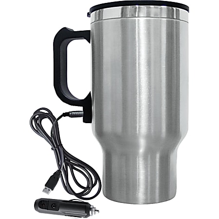 16 oz. Dual Auto/USB Heated Travel Coffee Mug