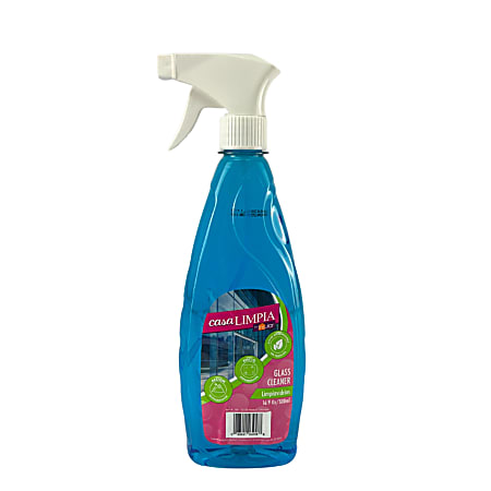 Casa Limpia Glass Cleaner, 16.09 Oz, Blue