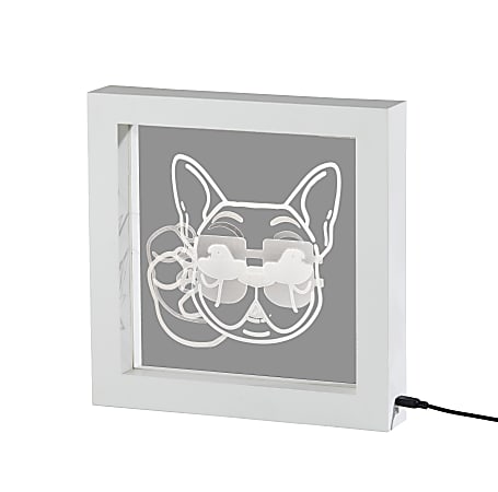 Adesso® Simplee Cool Dog LED Video Light Box, 9”H, White