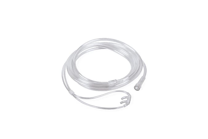 Medline Soft-Touch Oxygen Cannulas, Adult, Universal Connector, 7', Pack Of 50