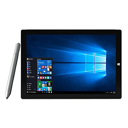 Microsoft® Surface Pro 3 Tablet, 12" Full HD Plus Screen, 8GB Memory, 512GB Storage, Windows® 10, Silver