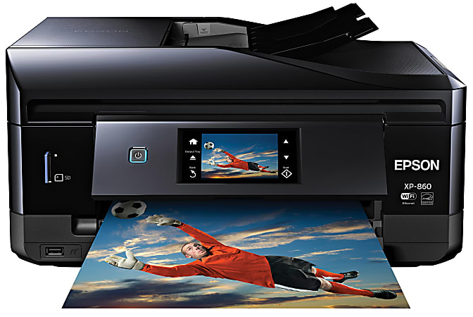 Epson® Expression Wireless Color Inkjet All-In-One Printer, Scanner, Copier, Photo And Fax, XP-860