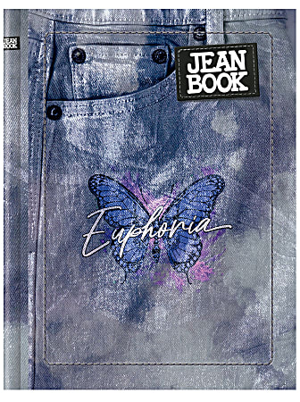 Norma Notebook, Jean, Durabook, 7-1/2" x 9-3/4”, 100 Sheets, Multicolor, Total Qty 1