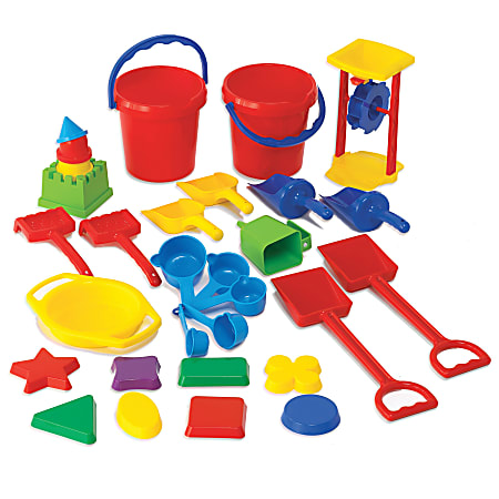 Learning Advantage Sand Play Tool Set, Assorted Colors