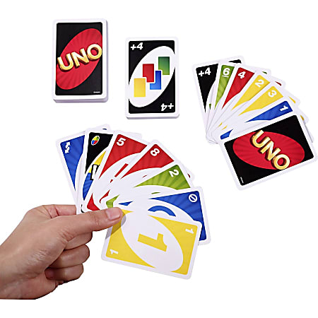 mattel uno card game office depot