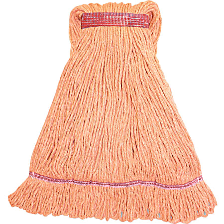 Genuine Joe Narrow Band Large Mophead - Rayon, Cotton - 12 / Carton Genuine Joe Narrow Band Large Mophead - Rayon, Cotton - 12 / Carton