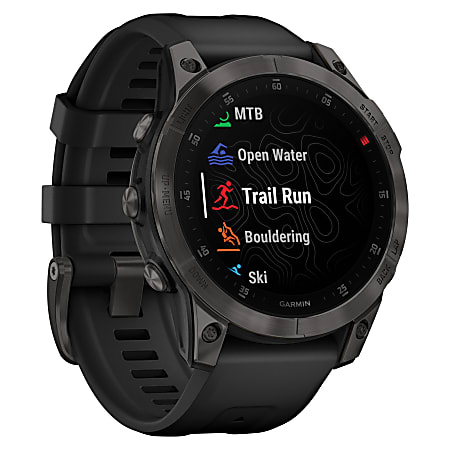 Garmin epix (Gen 2) Sapphire Edition Smartwatch With 47 mm Band, Black Titanium