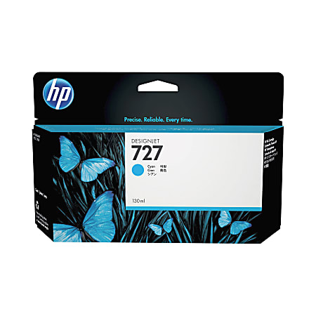 HP 727 Cyan Ink Cartridge, B3P19A