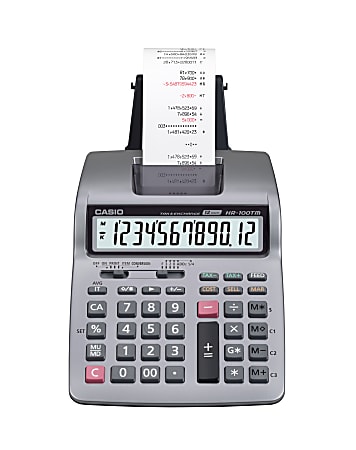 Free Ship HR-100TM mini desktop printing Calculator Casio Inc New 