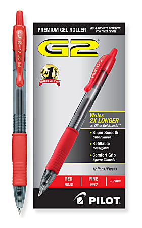 Red shop gel pen