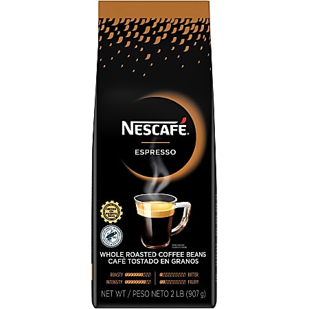 Nescafe Whole Bean Espresso Coffee 32 oz 1 Each Office Depot