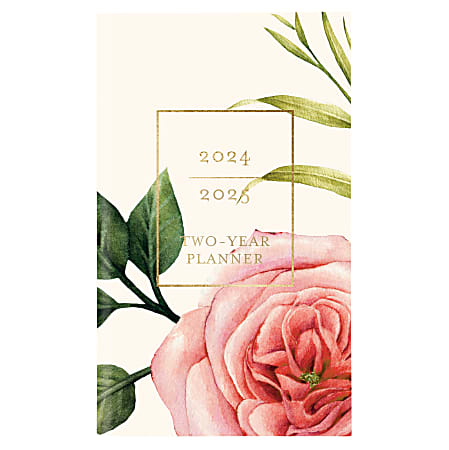 2023-2025 Graphique 29-Month Monthly Pocket Planner, 4" x 6", Vintage Floral, August 2023 To December 2025, 2Y02024 D