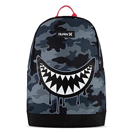 Hurley GFX Backpack With 12" Laptop Pocket, Dark Gray
