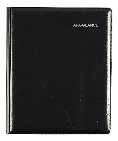 AT-A-GLANCE® DayMinder Executive Refillable Weekly/Monthly Planner, 7" x 8-3/4", Black, January to December 2021, G54500
