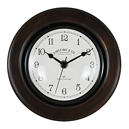 FirsTime & Co.® Evans Wall Clock, Espresso
