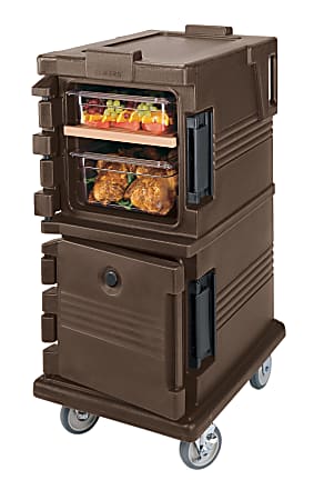 Cambro UPC600 Ultra Camcart Food Pan Cabinet, 45"H x 21-1/2"W x 27-1/8"D, Dark Brown