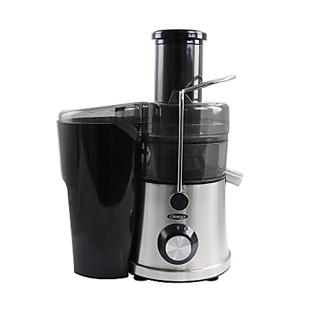 Omega X-Large Chute High-Speed Centrifugal Juicer, Stainless Steel/Black