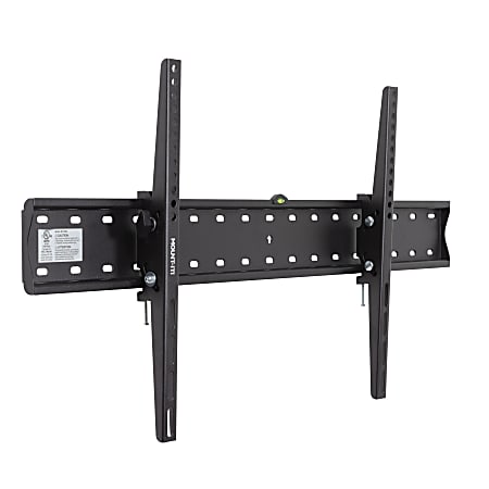 Mount-It! Heavy Duty Tilting TV Wall Mount For Screen Sizes 43” To 90”, 2-1/4”H x 4-1/2”W x 34-3/4”D, Black