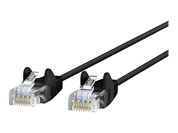 Belkin Cat.6 UTP Patch Network Cable - 2 ft Category 6 Network Cable for Network Device - First End: 1 x RJ-45 Network - Male - Second End: 1 x RJ-45 Network - Male - Patch Cable - 28 AWG - Black