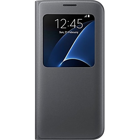 Samsung S-View Carrying Case (Flip) Smartphone - Black