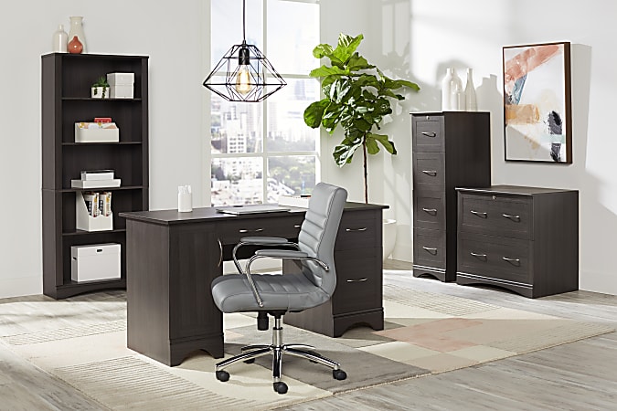 Office depot 2025 gray desk