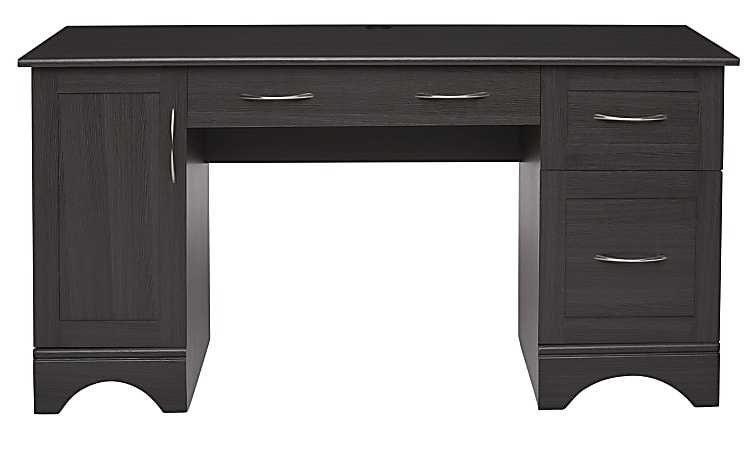 Realspace Pelingo 60 W Computer Desk Dark Gray Office Depot