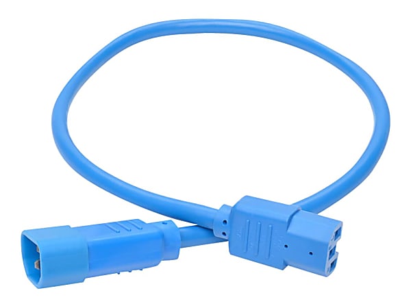 Eaton Tripp Lite Series Power Cord C14 to C15 - Heavy-Duty, 15A, 250V, 14 AWG, 2 ft. (0.61 m), Blue - Power extension cable - IEC 60320 C14 to IEC 60320 C15 - 2 ft - blue