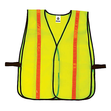 Ergodyne GloWear Safety Vest, Hi-Gloss Non-Certified, Lime,