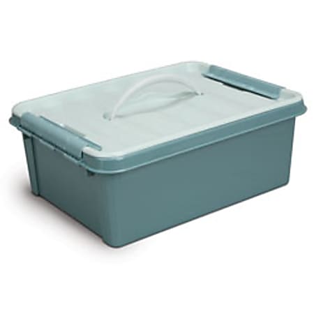 Smart Store™ 97% Recycled Plastic Storage Container, 16" x 6" Series, Green