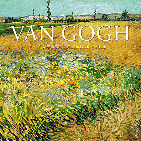 2024 Willow Creek Press Monthly Wall Calendar, 12” x 12”, Van Gogh, January To December 2024 