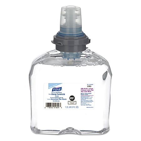 PURELL® Advanced Hand Sanitizer E3-Rated Foam, 40.58 oz (1,200 mL) Refill, Fragrance-Free, 2/Carton
