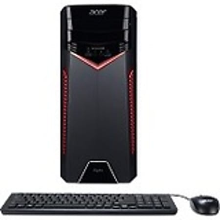 Acer Aspire GX-785 Desktop Computer - Intel Core i7 7th Gen i7-7700 Quad-core (4 Core) 3.60 GHz - 8 GB RAM DDR4 SDRAM - 1 TB HDD - Windows 10 Home 64-bit - AMD Radeon RX 480 4 GB - DVD-Writer - IEEE 802.11ac - 500 W