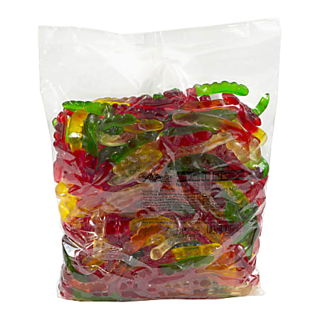 Albanese Confectionery Gummies, Assorted Gummy Worms, 5-Lb Bag