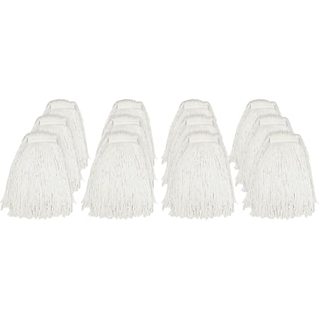 Genuine Joe Cut End Mopheads, 16 Oz, Carton Of 12