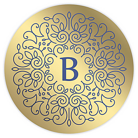Custom 1-Color Foil-Stamped Labels And Stickers, 3/4" Circle, Box Of 500 Labels