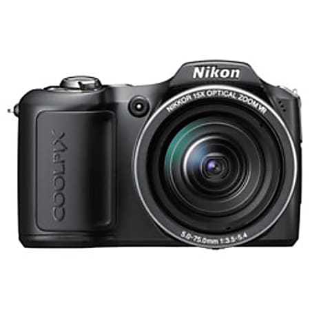 Nikon® Coolpix® L100 10.0-Megapixel Digital Camera, Black